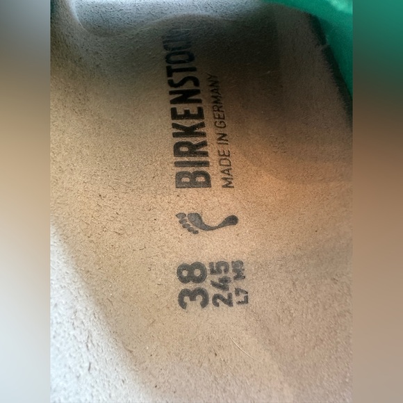 Birkenstock Kyoto Nubuck-Suede Leather Sandals digital green - Picture 4 of 7